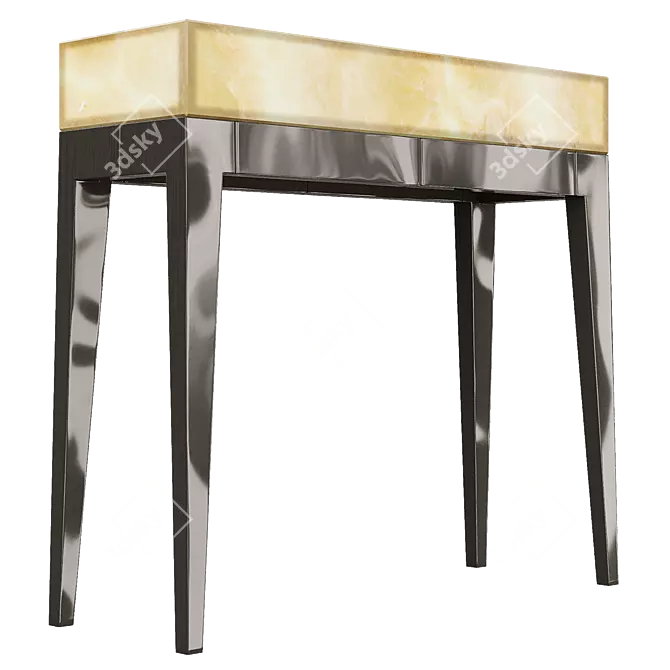 GORKY ONYX Console Table Boutique 3D model image 3