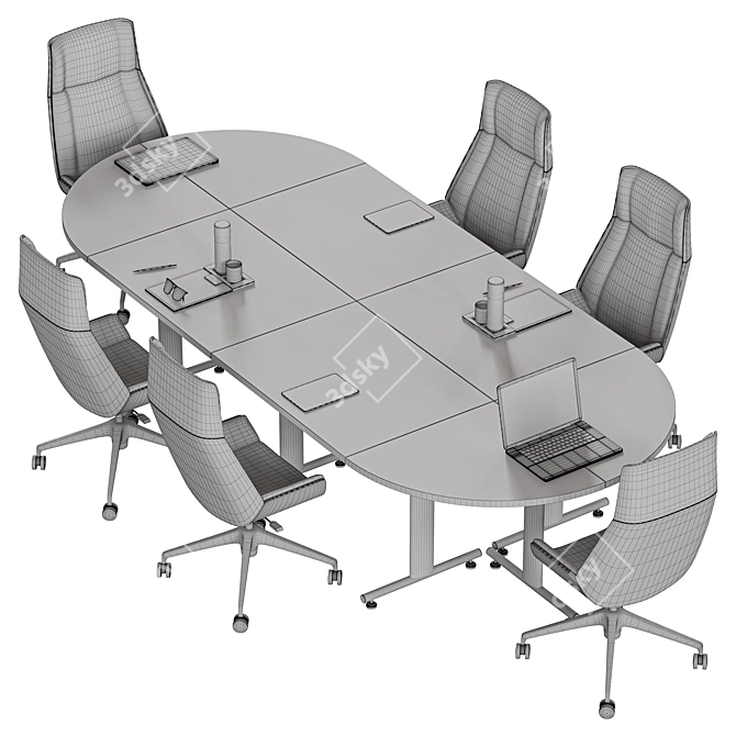 Versatile 2016 Meeting Table Solution 3D model image 7