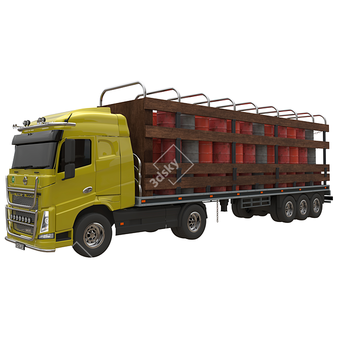 Volvo FH 16 Truck Model 3D model image 1