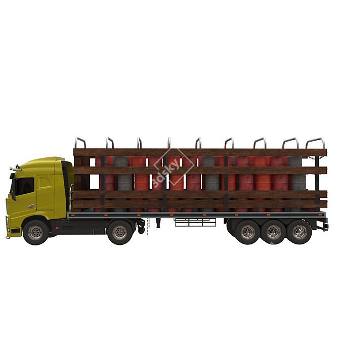 Volvo FH 16 Truck Model 3D model image 4