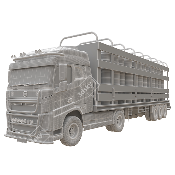 Volvo FH 16 Truck Model 3D model image 5