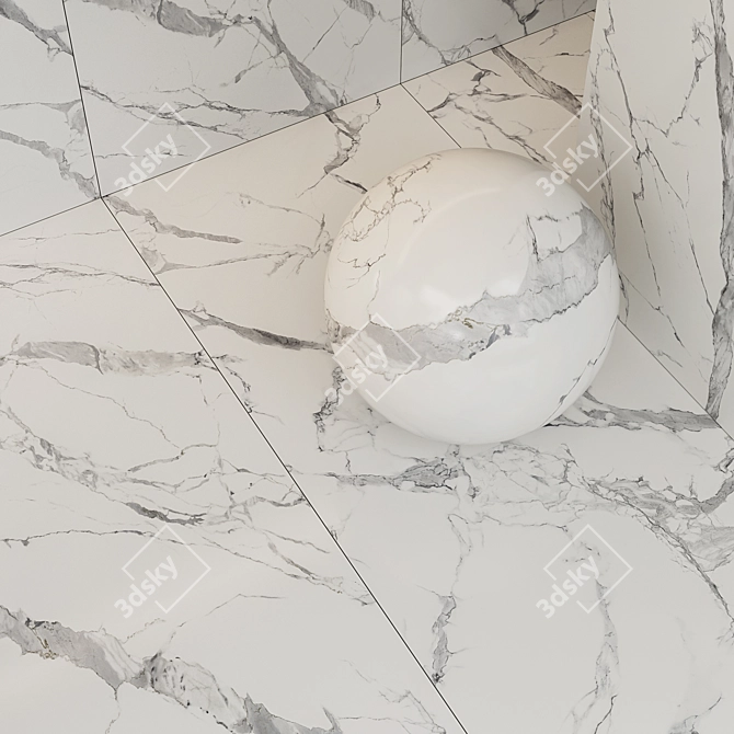 Italon Statuario Charme-Evo Porcelain Tile 3D model image 2