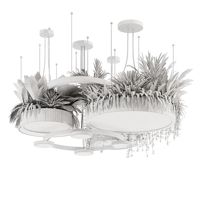 High-Quality Indoor Hanging Plant Set 3D model image 6