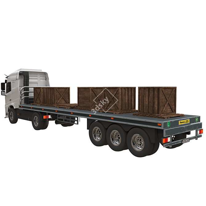 Volvo FH 16 Truck Model 3D model image 2