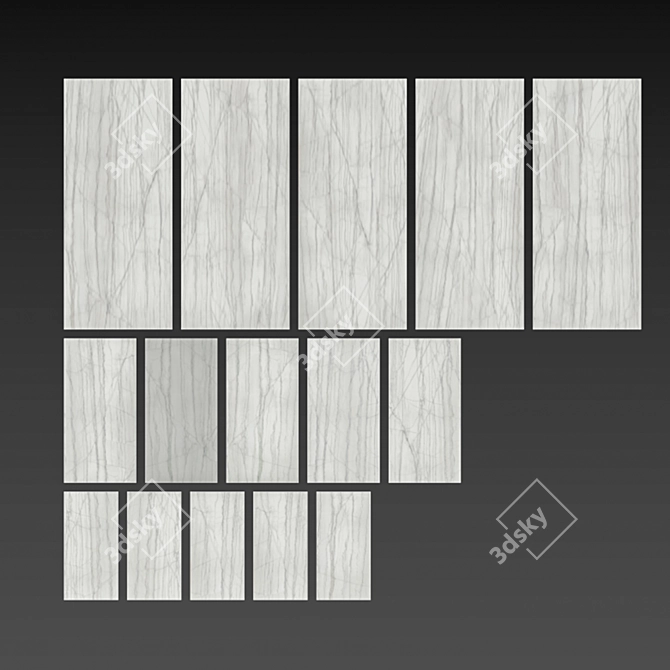 Italon Charme-Advance Platinum-White Tile 3D model image 3