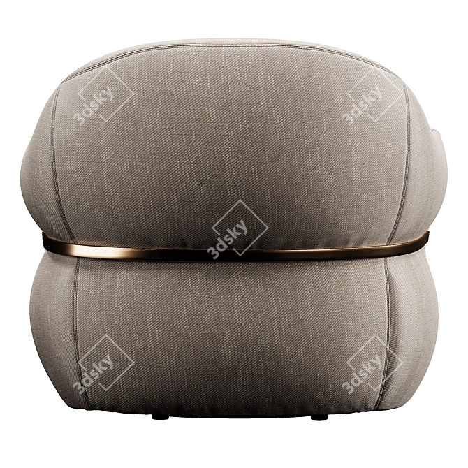 Luxurious Velvet Sofa Elegant Design 3D model image 4