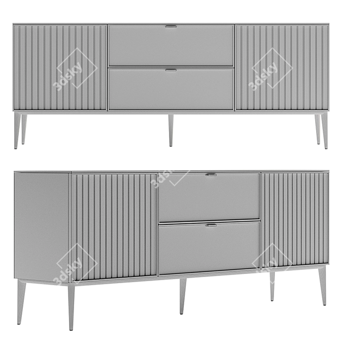 Designer Sideboard Rio SV 3D model image 3