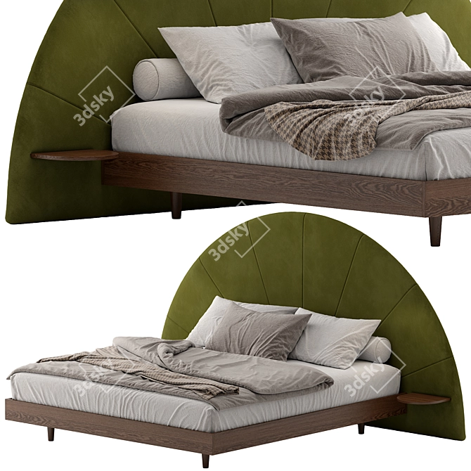 Luxury Basi Almelo King Bed 3D model image 2