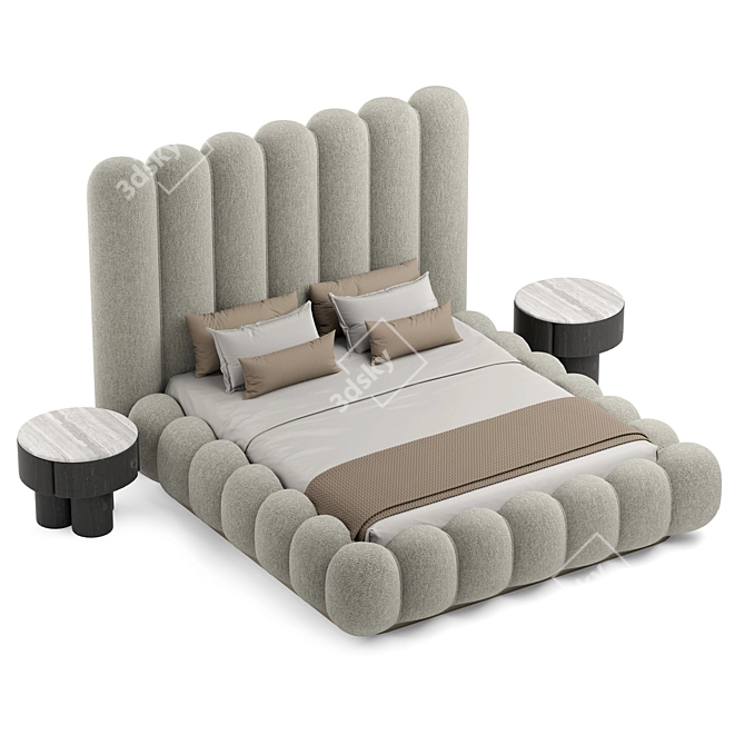 Elvemobilya Bed - Elegant Design 3D model image 2