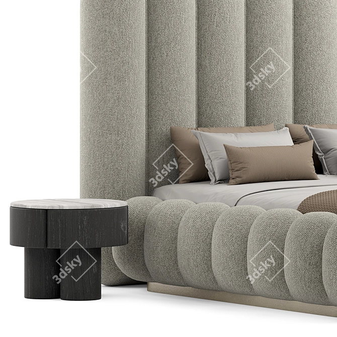 Elvemobilya Bed - Elegant Design 3D model image 3