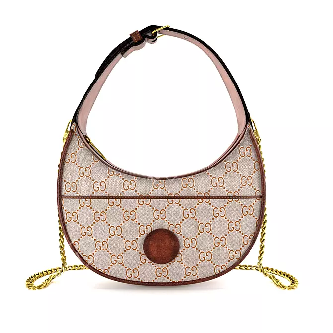 Gucci Half Moon Mini Bag 3D model image 2