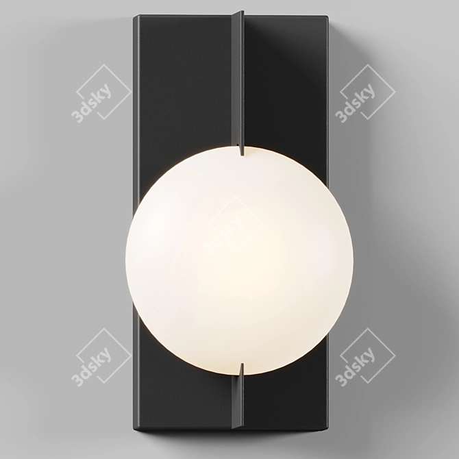 Modern Moonlit Wall Sconce 3D model image 3