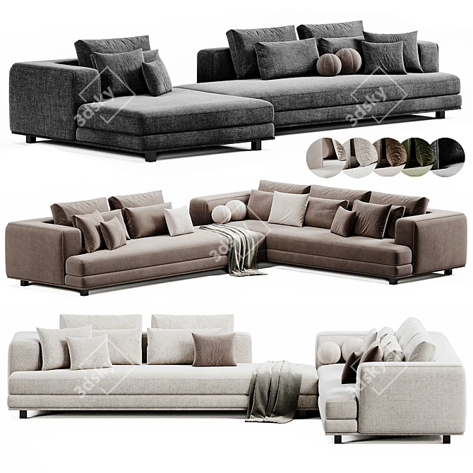 Maxalto Arbiter Sofa 3D Model 3D model image 3