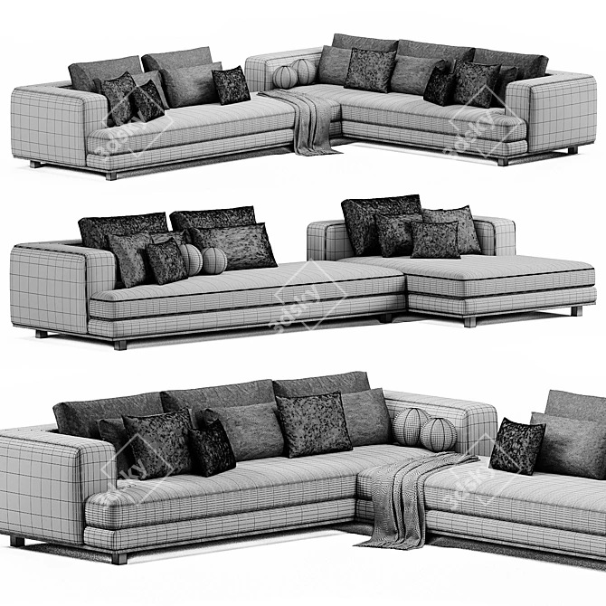 Maxalto Arbiter Sofa 3D Model 3D model image 5