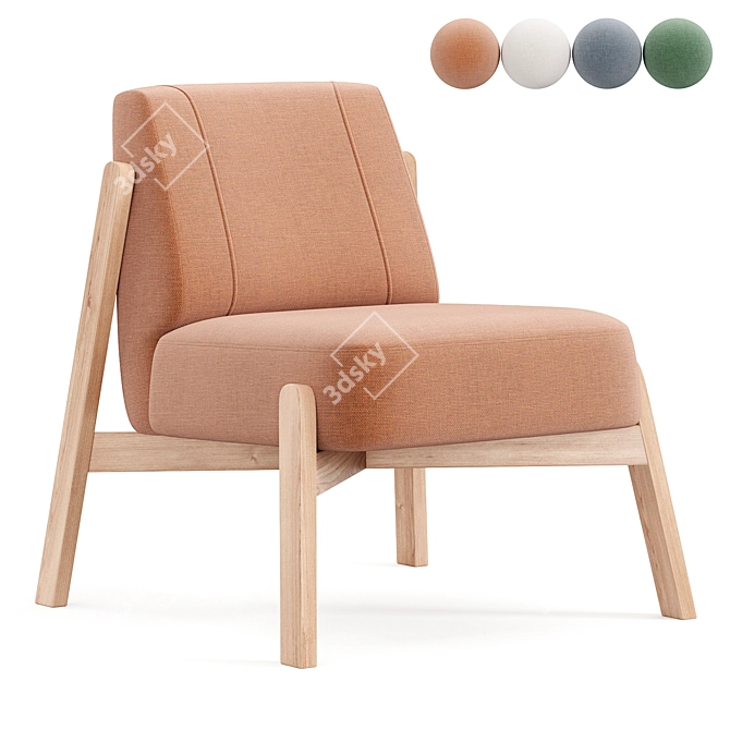 Elegant Gardi Terra Armchair 3D model image 1