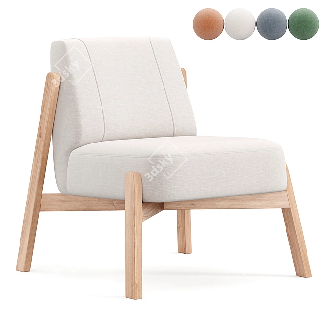 Elegant Gardi Terra Armchair 3D model image 2