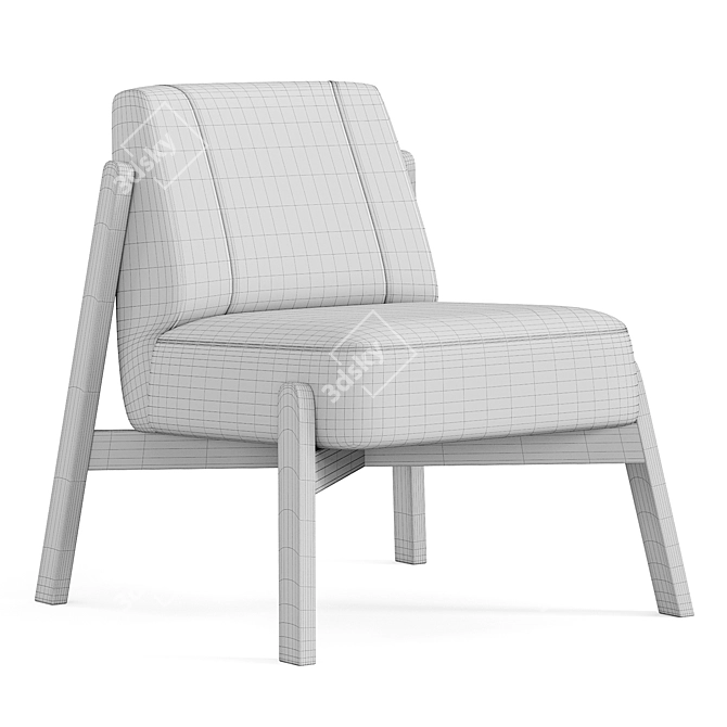 Elegant Gardi Terra Armchair 3D model image 6