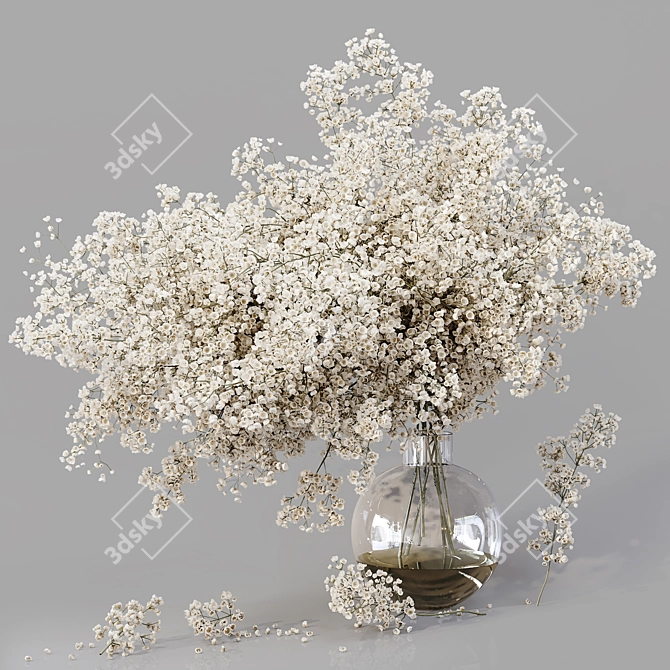 Blossoming Indoor Plants Collection 3D model image 3