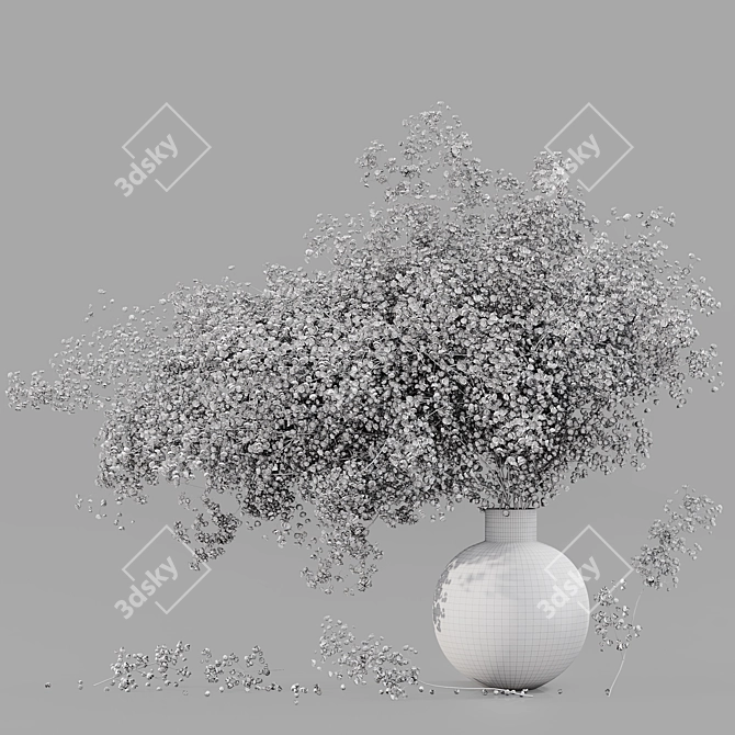 Blossoming Indoor Plants Collection 3D model image 4