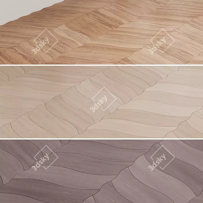 Variety Parquet Flooring Options 3D model image 5