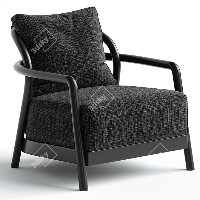 Modern Outdoor Armchair by Flexform 3D model image 2