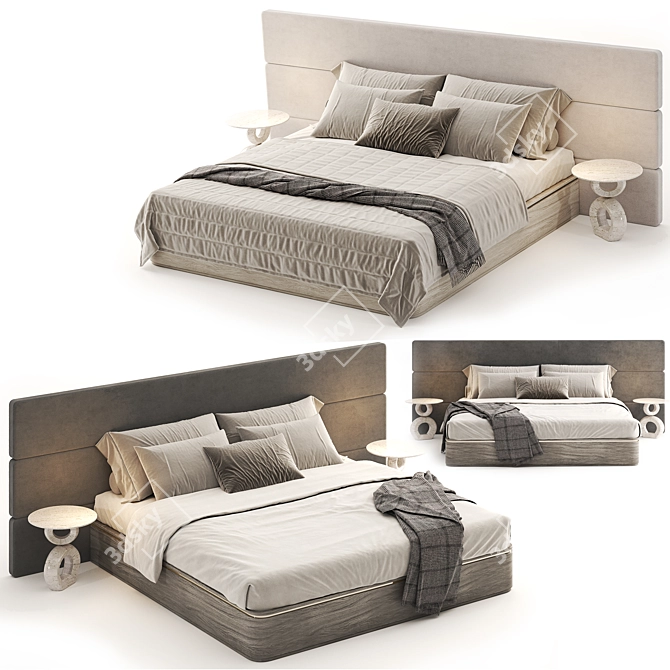 Modern Madaket Bed 3D Model 3D model image 5