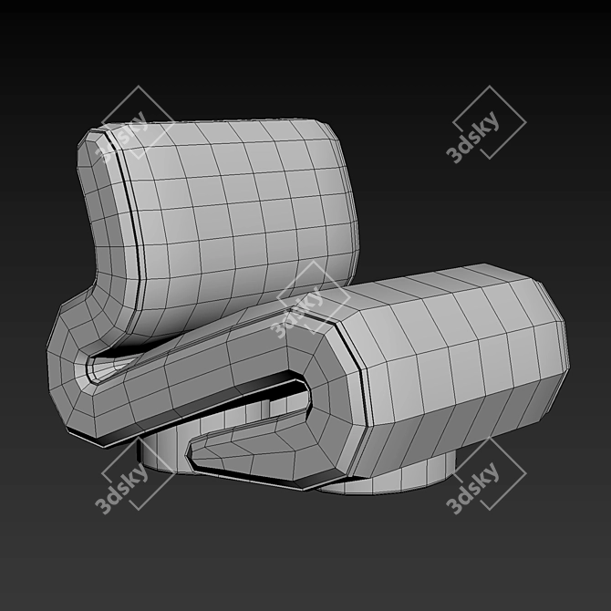 Elvemobilya Designer Chair 3D model image 4