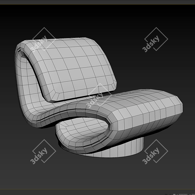 Designer Armchair by elvemobilya 3D model image 5