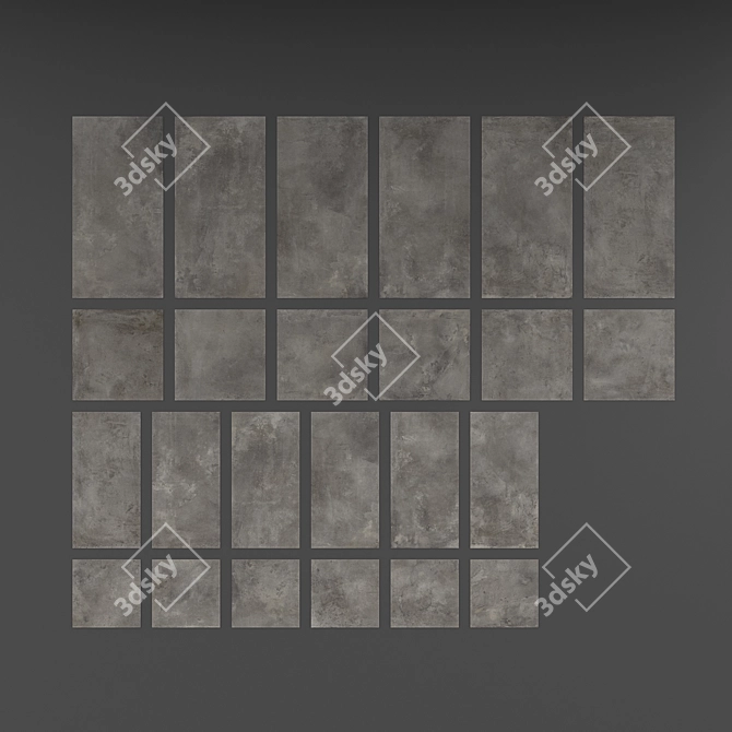 Italon Millennium Black Ceramic Tile 3D model image 3