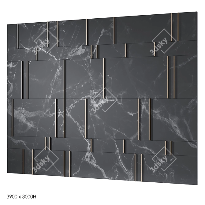 Smooth Finish Decorative Panels 3D model image 4