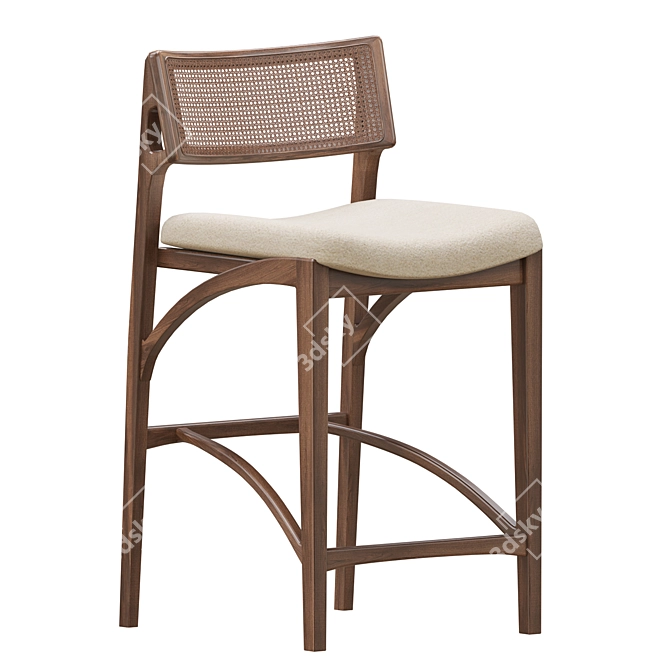 Sossego Laura Counter Stool 3D model image 1