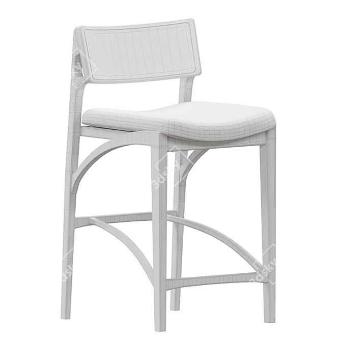 Sossego Laura Counter Stool 3D model image 2