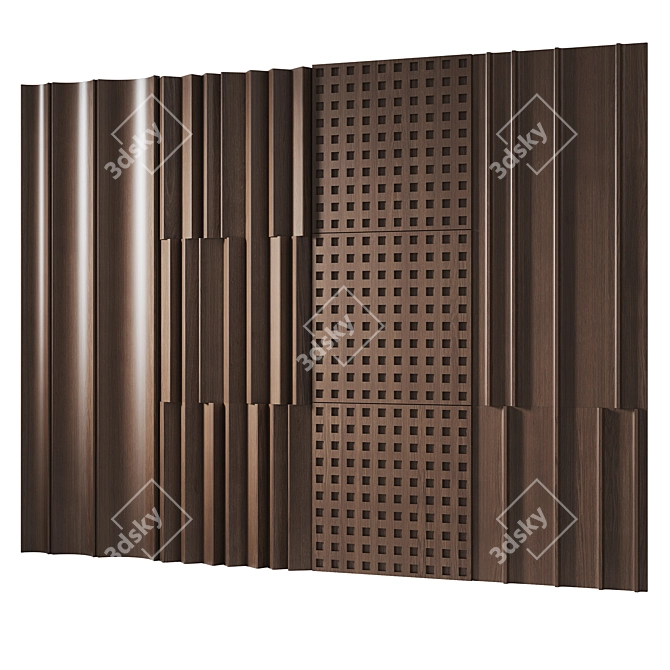 Wooden Decorative Panels | Smoothing Patterns 3D model image 6