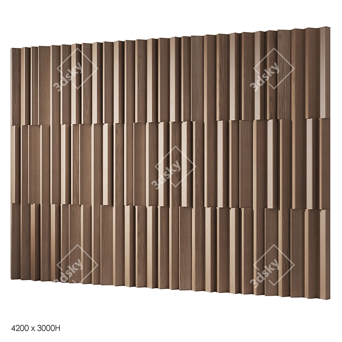 Wooden Decorative Panels | Smoothing Patterns 3D model image 9