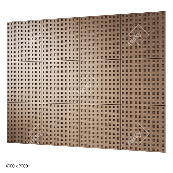 Wooden Decorative Panels | Smoothing Patterns 3D model image 10