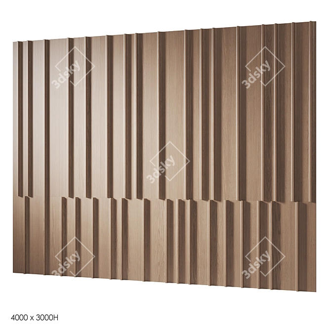 Wooden Decorative Panels | Smoothing Patterns 3D model image 11