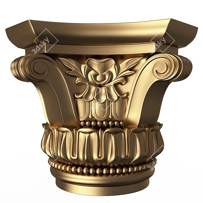 Ornate Architectural Element 3D Model 3D model image 3