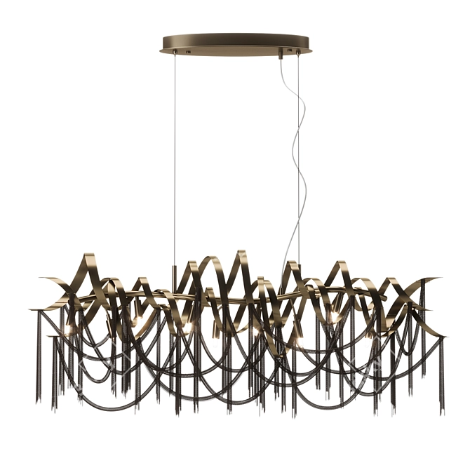  Chic Odeon Chainy Chandelier 3D model image 1