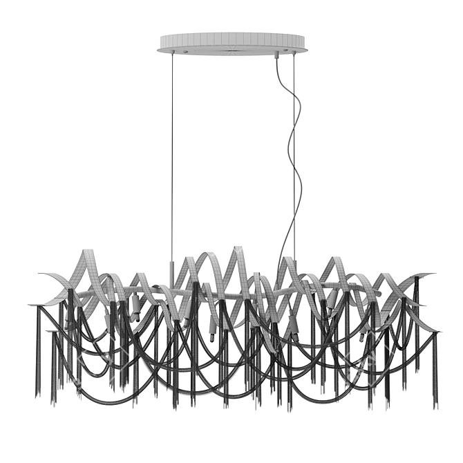  Chic Odeon Chainy Chandelier 3D model image 4