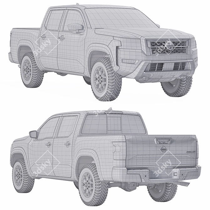 Nissan Frontier Textured 3D Models 3D model image 3