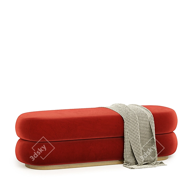 Modern Iona Bench Set, 3 Colors 3D model image 2