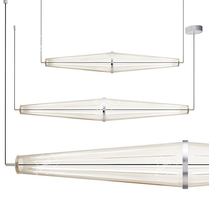 Quasar E2T Pendant Light Duo 3D model image 3