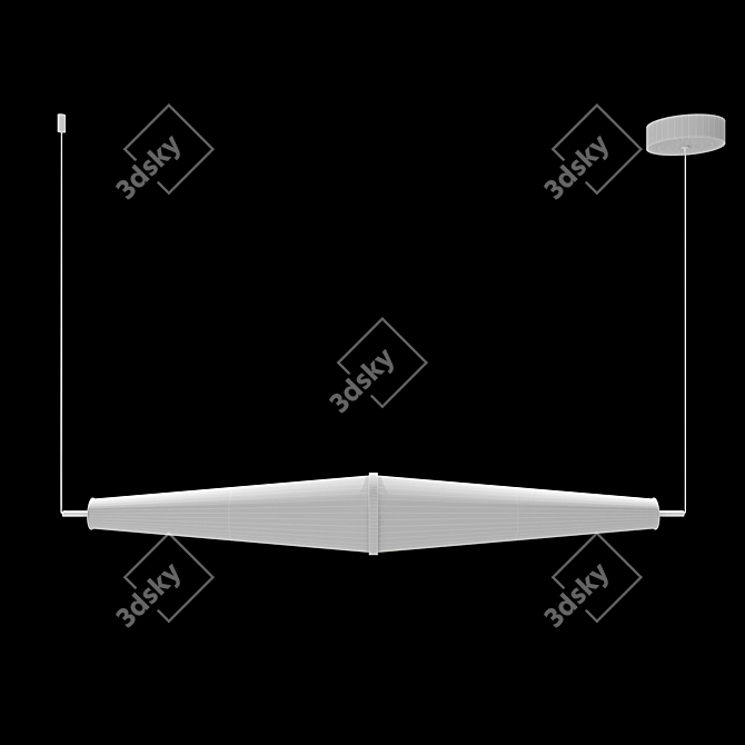 Quasar E2T Pendant Light Duo 3D model image 2