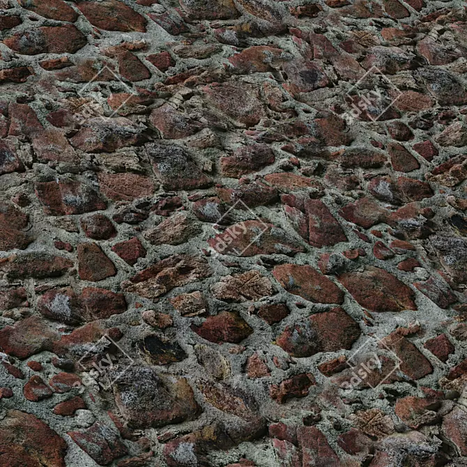 Rock Stone Covering Texture Pack 3D model image 5