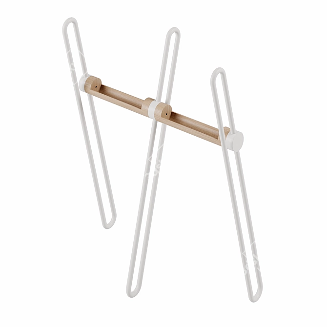 Stylish Acrobat Coat Rack 3D model image 1