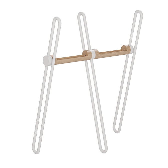 Stylish Acrobat Coat Rack 3D model image 3