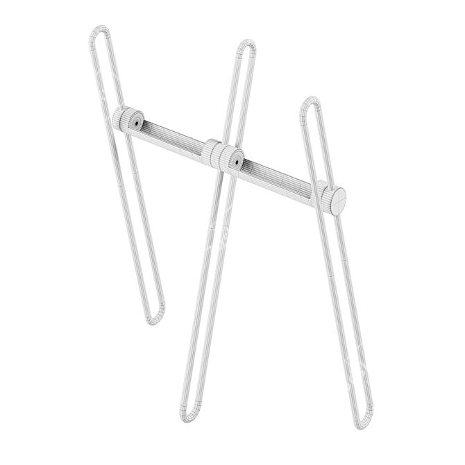 Stylish Acrobat Coat Rack 3D model image 5