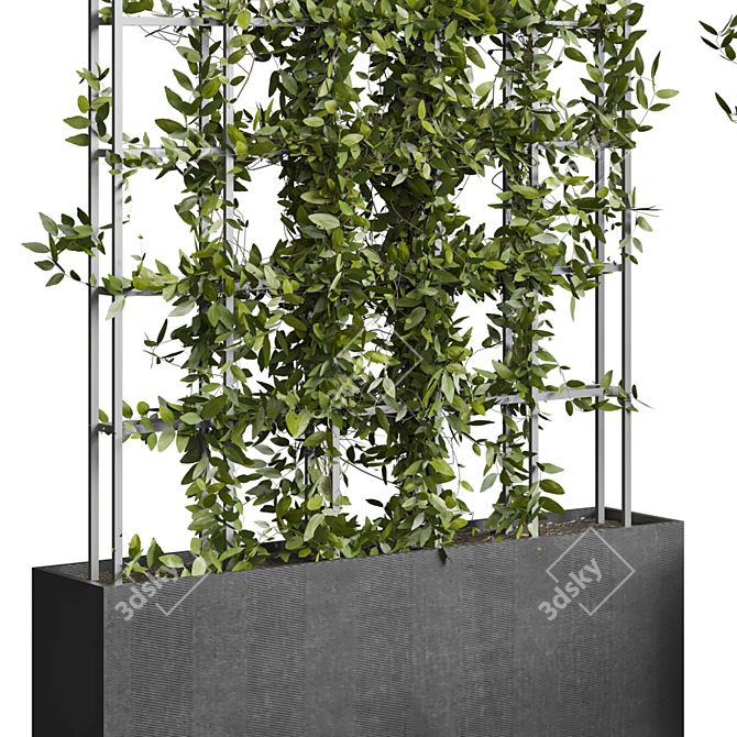 Modern Vertical Garden Partition Design 3D model image 3