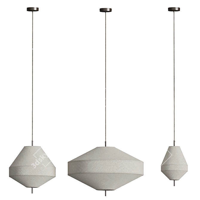 Solara Pendant Lamps Set 3D model image 1