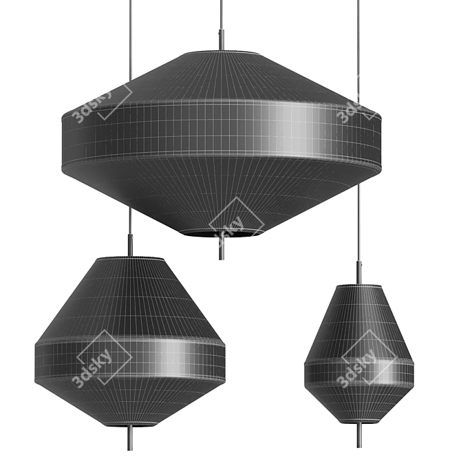 Solara Pendant Lamps Set 3D model image 2